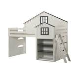 Ratana - Loft Bed - Gray & White