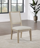 Trofello - Cushioned Dining Side Chair (Set of 2) - White Washed