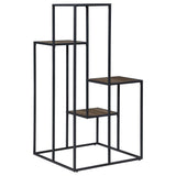 Rito - 4-Tier Multi-Display Shelf - Rustic Brown And Black