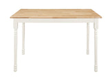 Taffee - Rectangular Solid Wood Dining Table - White