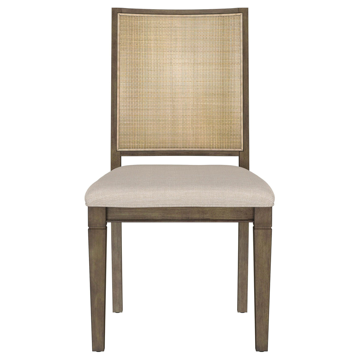 Matisse - Woven Rattan Back Dining Side Chair Brown (Set of 2) - Light Brown