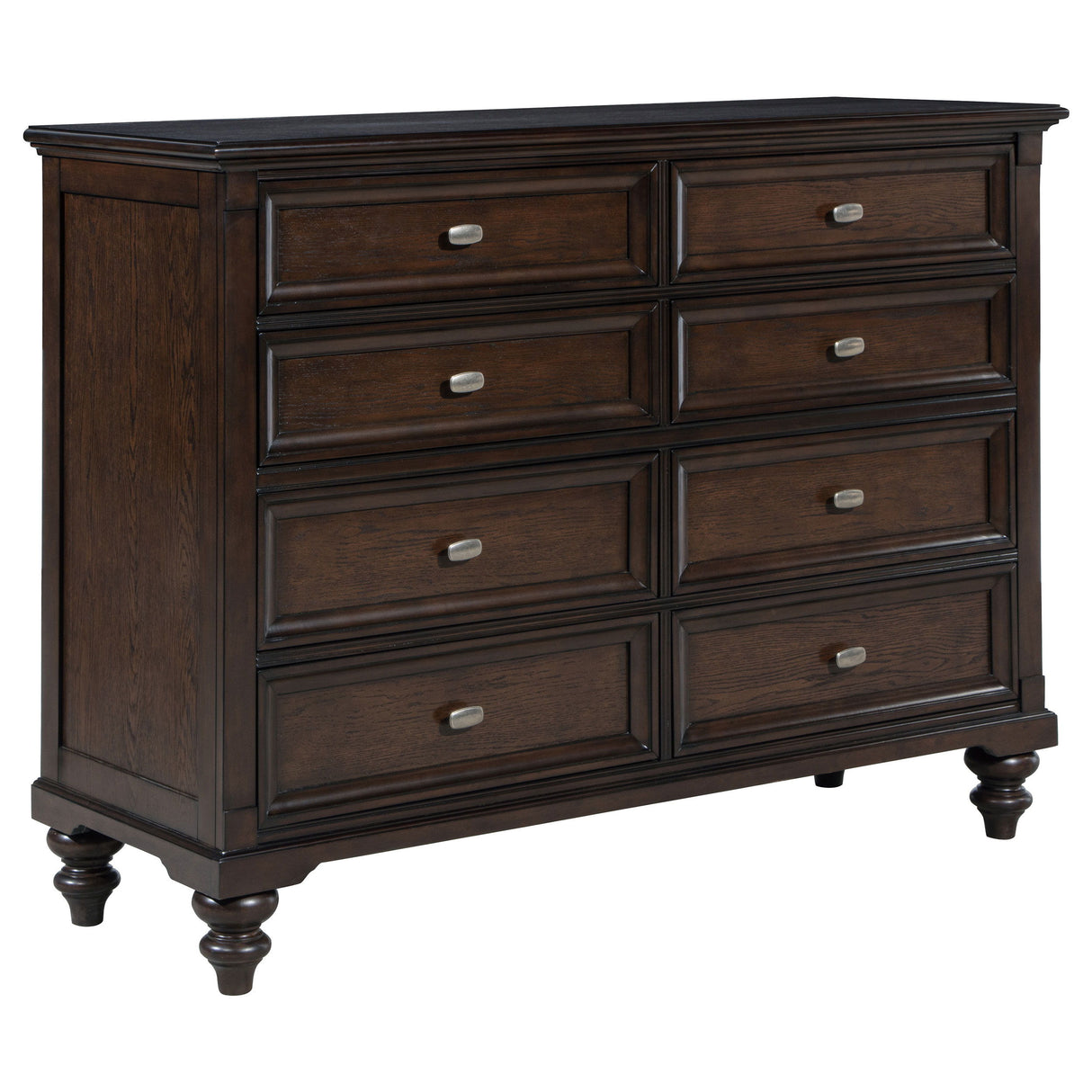 Andover - 8-Drawer Dresser Cabinet - Dark Oak