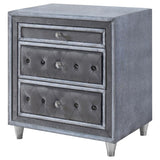 Antonella - Upholstered 3-Drawer Nightstand