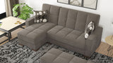 Ottomanson Armada - Upholstered Convertible Chaise Lounge With Storage - Chenille