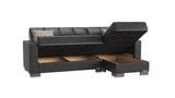 Ottomanson Armada - Convertible Chaise Lounge With Storage - Black