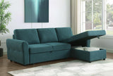 Samantha - Upholstered Storage Sleeper Sectional Sofa