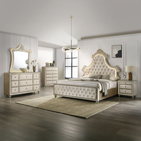 Lucienne - Dresser - Beige Velvet