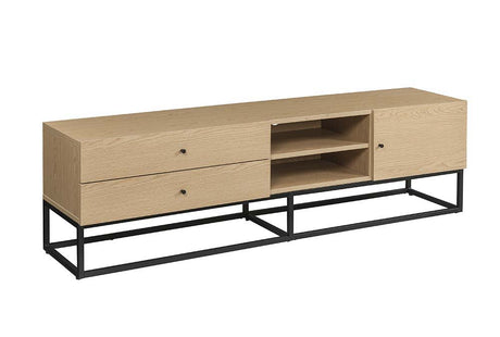 Isha - TV Stand - Oak Finish