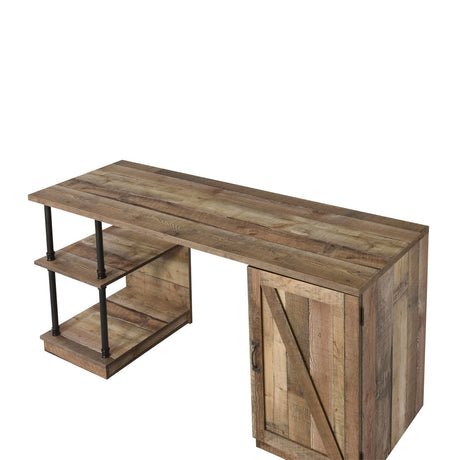 Canna - Writing Desk - Rustic Oak & Black Finish