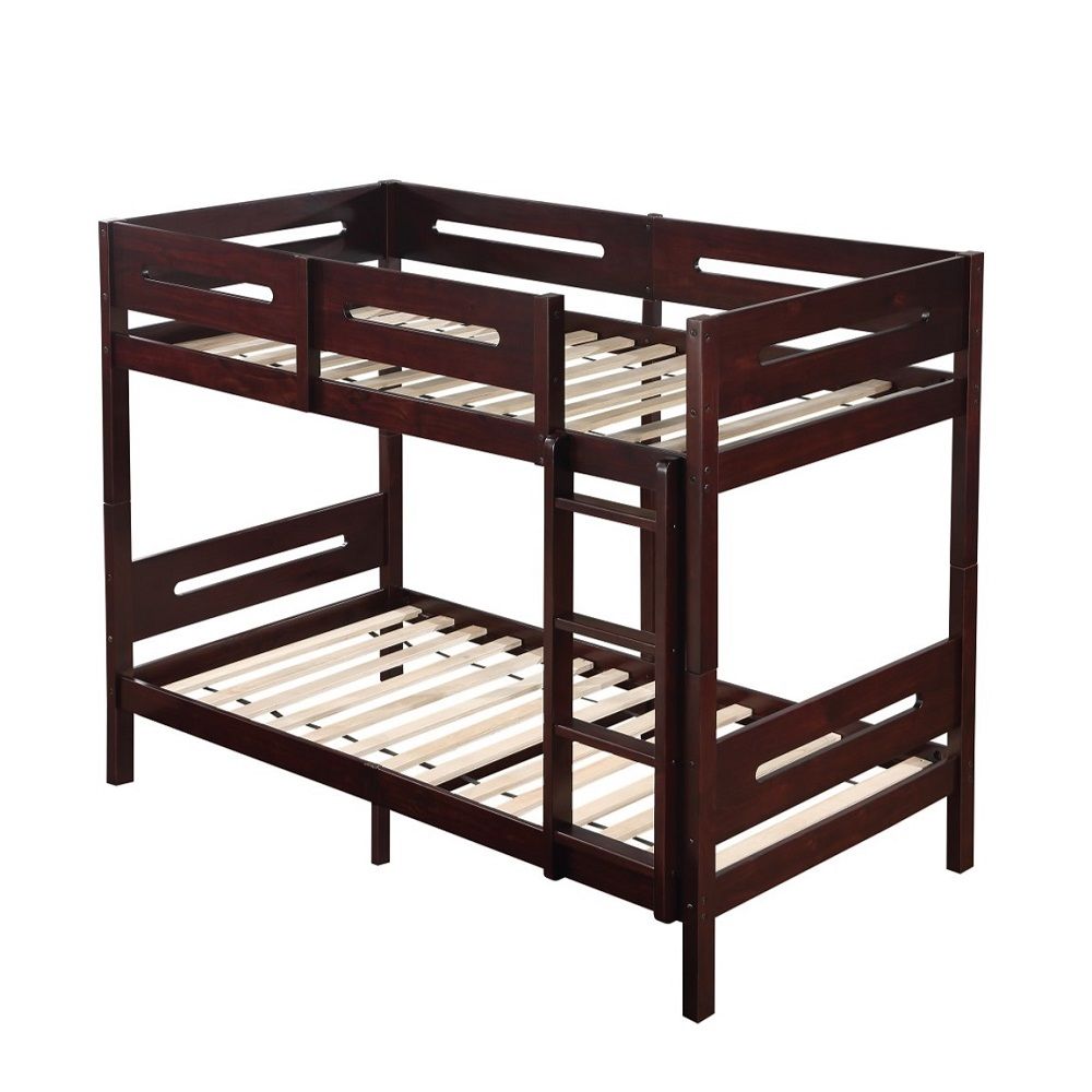 Nissa - Twin Over Twin Bunk Bed - Espresso