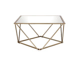 Fogya - Coffee Table - Mirrored & Champagne Gold Finish