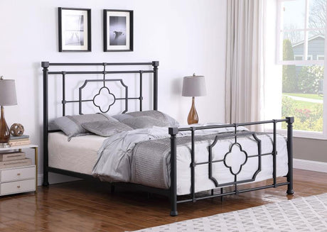 Paskay - Metal Eastern King Open Frame Bed - Weathered Black