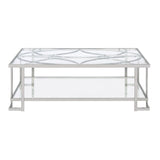 Kalan - Coffee Table - Glass & Silver