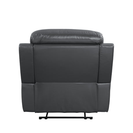 Lamruil - Recliner - Gray Top Grain Leather