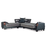 Ottomanson Molina - Convertible Sectional With Storage - Gray