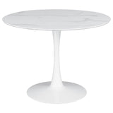 Arkell - Round Faux Marble Top Dining Table