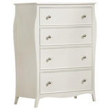 Dominique - 4-Drawer Bedroom Chest - Cream White