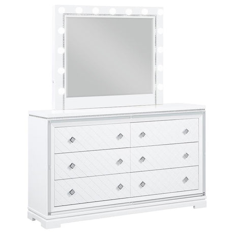 Eleanor - 6-Drawer Dresser With Mirror