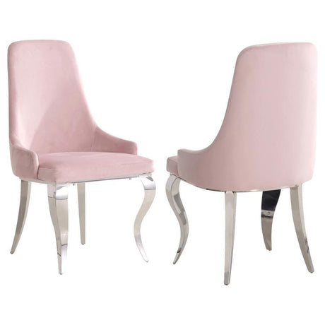 Antoine - Curved Chrome Legs Dining Chair