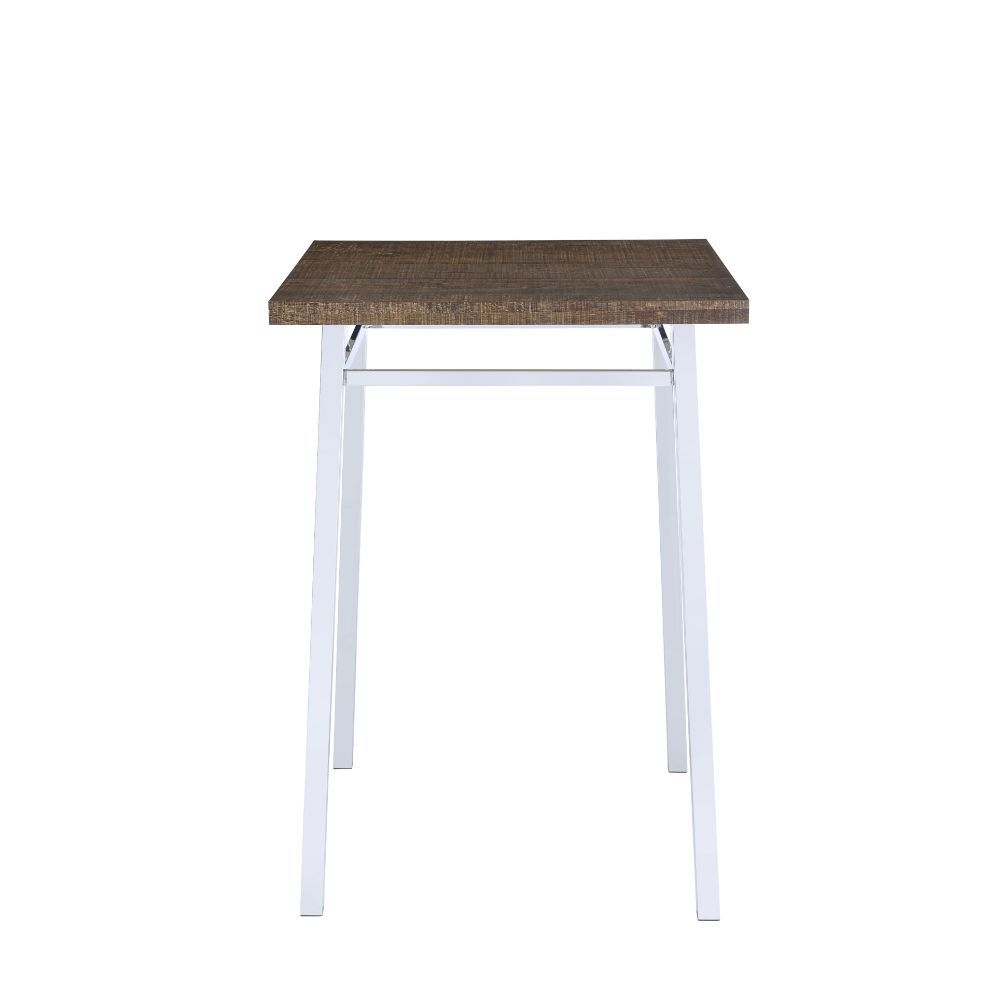 Nadie - Bar Table - Oak & Chrome