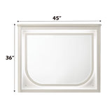 Laveda - Mirror With LED - Pearl White Finish