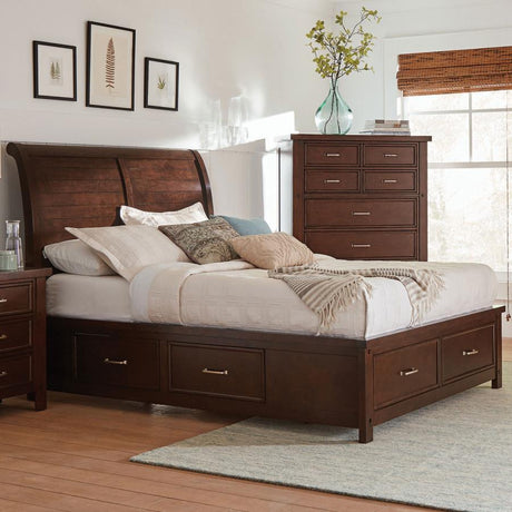 Barstow - Queen Storage Bed - Pinot Noir