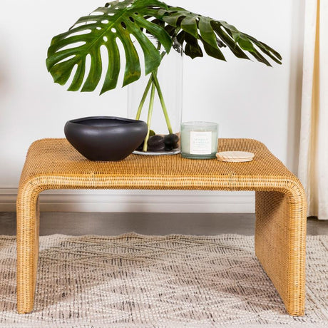 Juanita - Square Woven Rattan Coffee Table - Natural