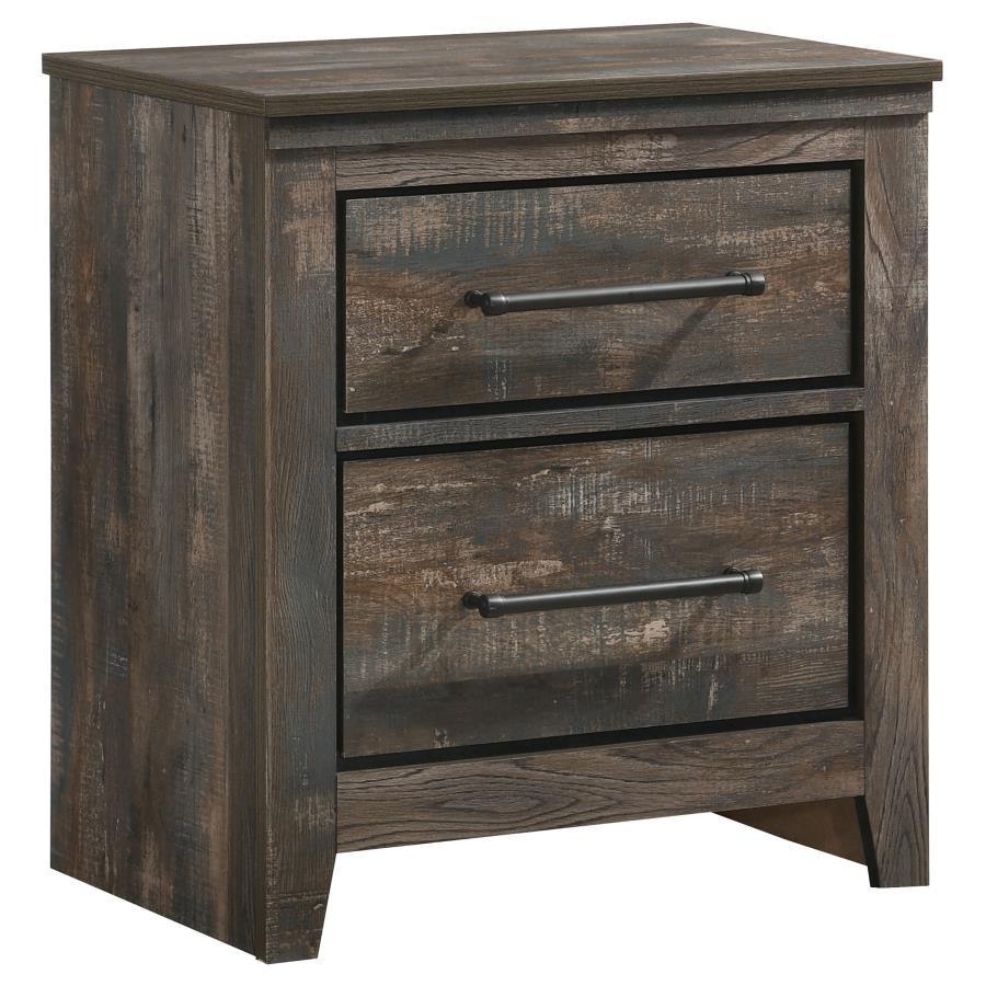 Ridgedale - 2-Drawer Nightstand - Weathered Brown