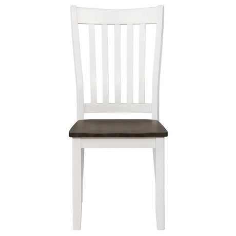 Kingman - Wood Dining Side Chair (Set of 2) - Distressed White