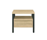 Yawan - Accent Table - Oak & Black Finish