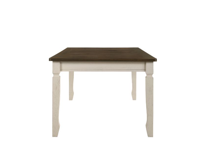 Fedele - Dining Table - Weathered Oak & Cream Finish