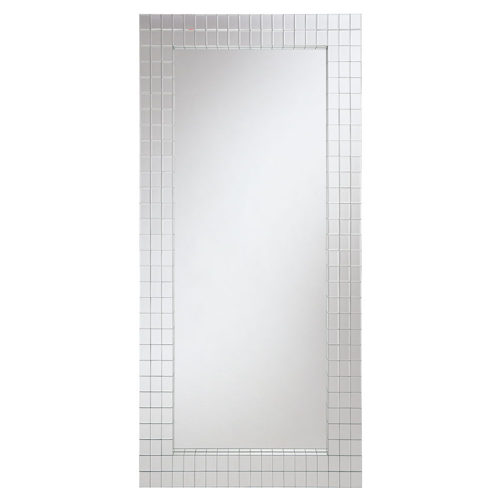 Dominic - Accent Mirror - Pearl Silver