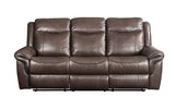 Lydia - Sofa - Brown Leather Aire