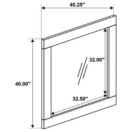 Marlow - Dresser Mirror - Rough Sawn Multi