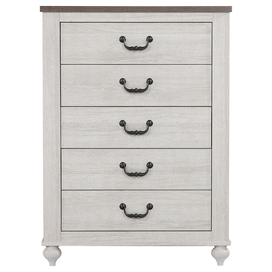 Stillwood - 5-Drawer Bedroom Chest - Vintage Linen