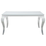 Carone - Rectangular Glass Top Dining Table