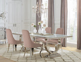 Antoine - Rectangle Glass Top Dining Table Set