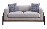 Pelton - Loveseat - Fabric & Walnut