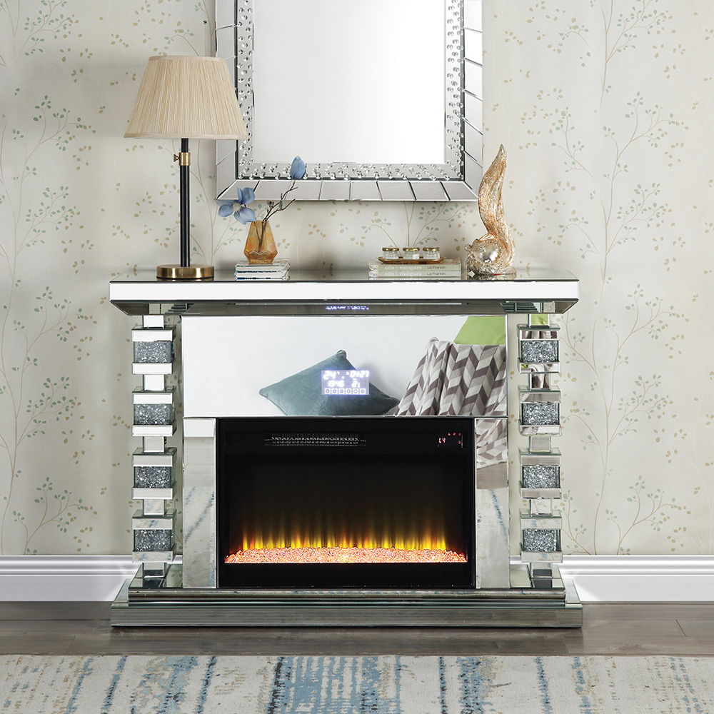 Noralie - Fireplace - Mirrored - 36"