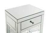 Nysa - Accent Table - Mirroed & Faux Cyrstals Inlay