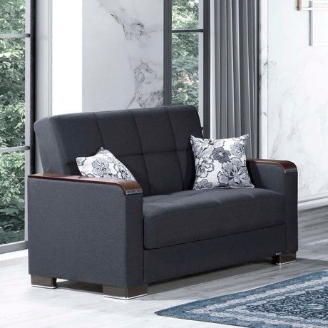 Ottomanson Armada X - Convertible Loveseat With Storage - Dark Blue