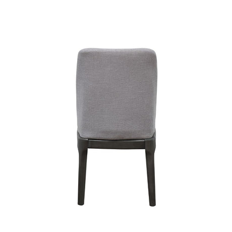 Madan - Side Chair (Set of 2) - Light Gray Linen & Gray Oak