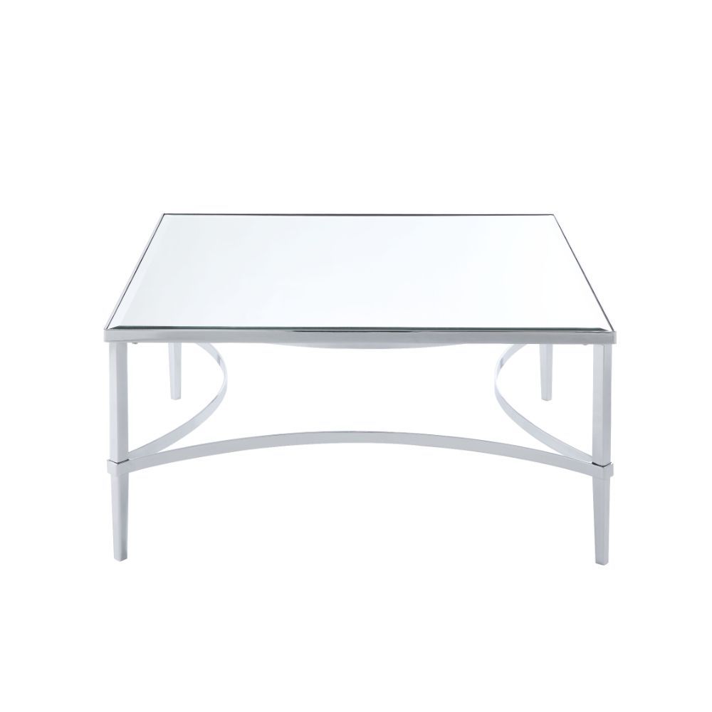 Petunia - Coffee Table - Chrome & Mirror