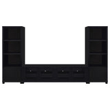 Jupiter - 3-Piece Entertainment Center TV Stand - Black