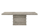 Faustine - Dining Table - Salvaged Light Oak Finish