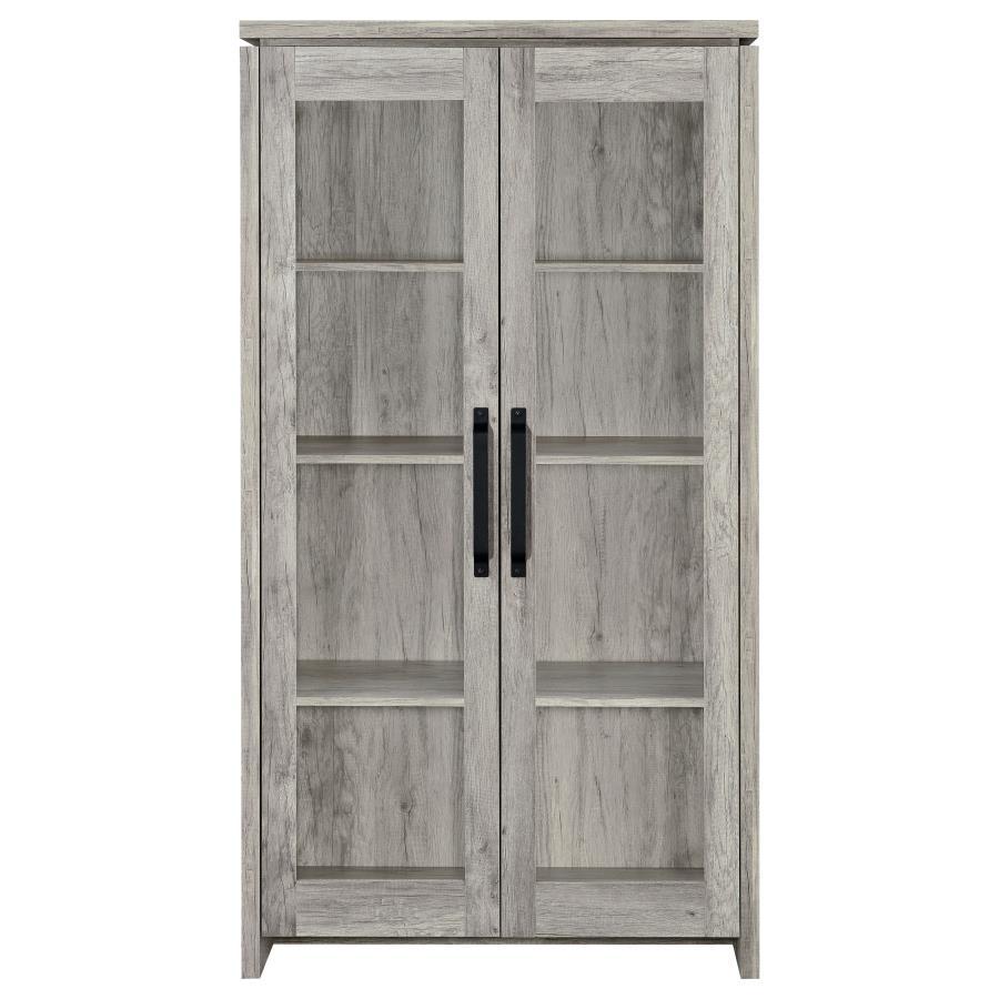 Alejo - 2-Door Tall Cabinet - Gray Driftwood