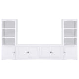 Laughlin - 3-piece Entertainment Center TV Stand - White