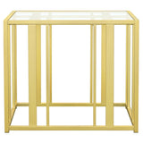 Adri - Rectangular Glass Top Side End Table