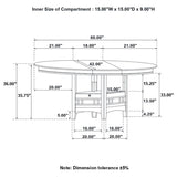 Lavon - Oval Extension Counter Dining Table - Light Chestnut