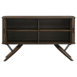 Wes - 2 Door Sideboard Buffet Storage Cabinet - Dark Walnut